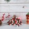 Ornativity Red and Green Garland - Rustic Christmas Wooden Farmhouse Country Wood Beaded Home and Holiday Garland Tree Decorations Boho Strand of Beads